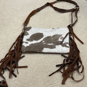 Cowhide purse